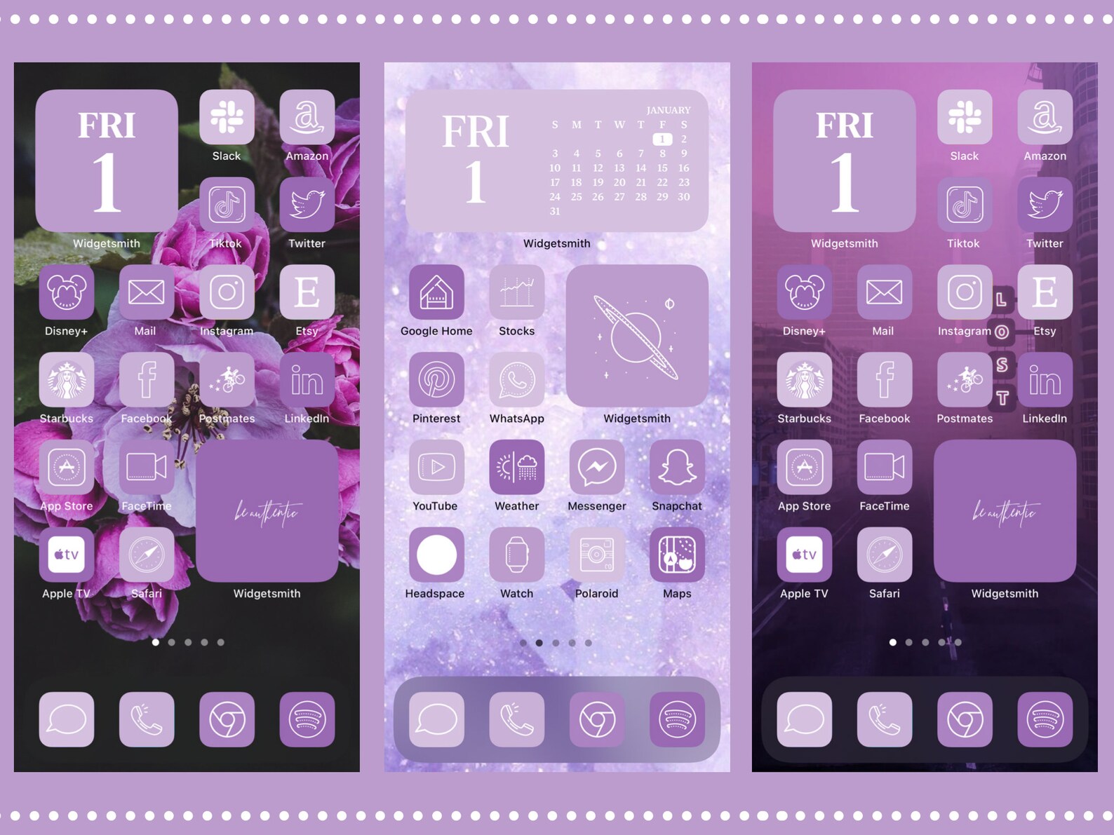 Purple Aesthetic Ios App Icons 300 Iphone Ios 14 Aesthetic Etsy
