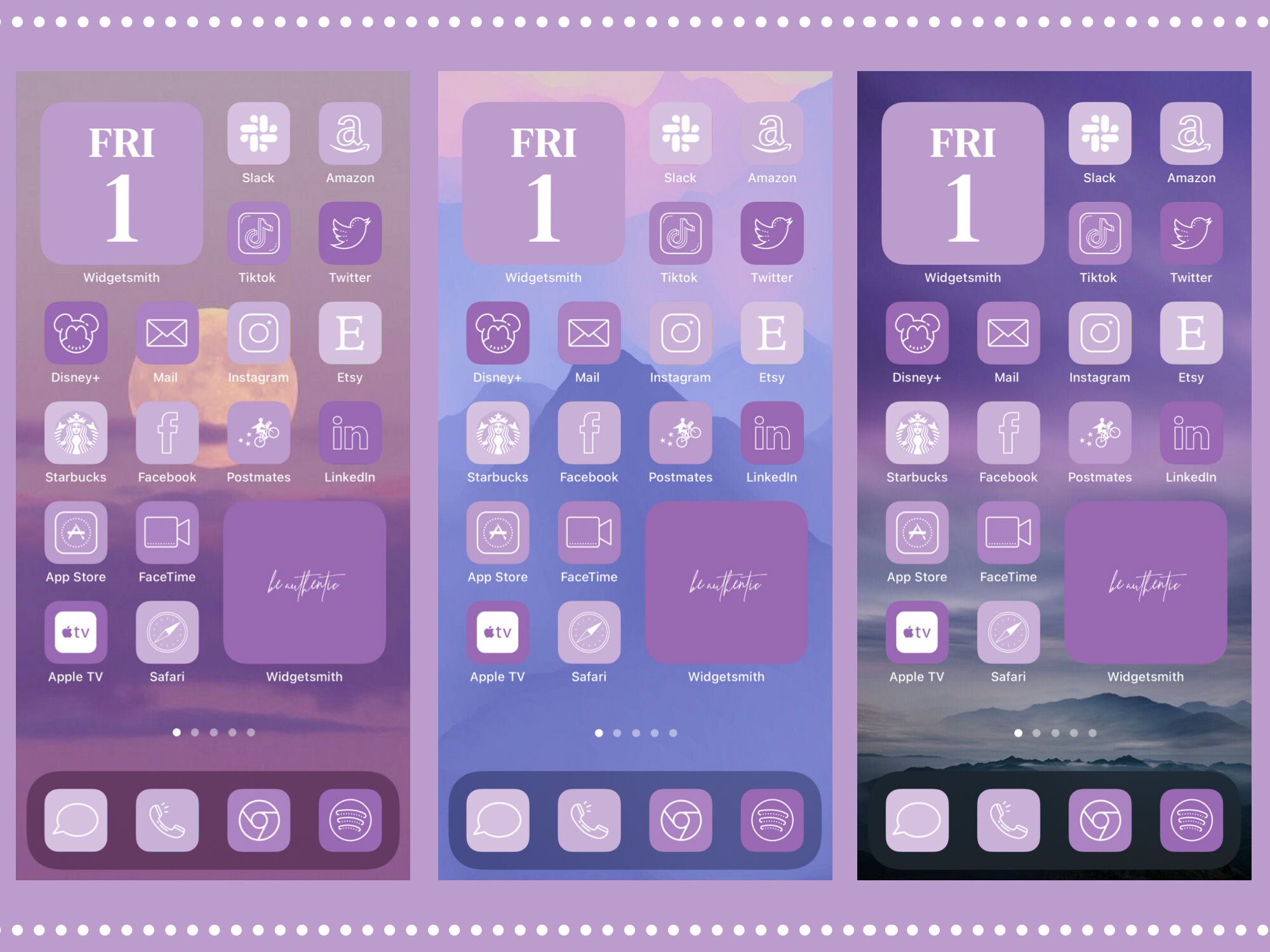 Purple Aesthetic Ios App Icons 300 Iphone Ios 14 Aesthetic Etsy