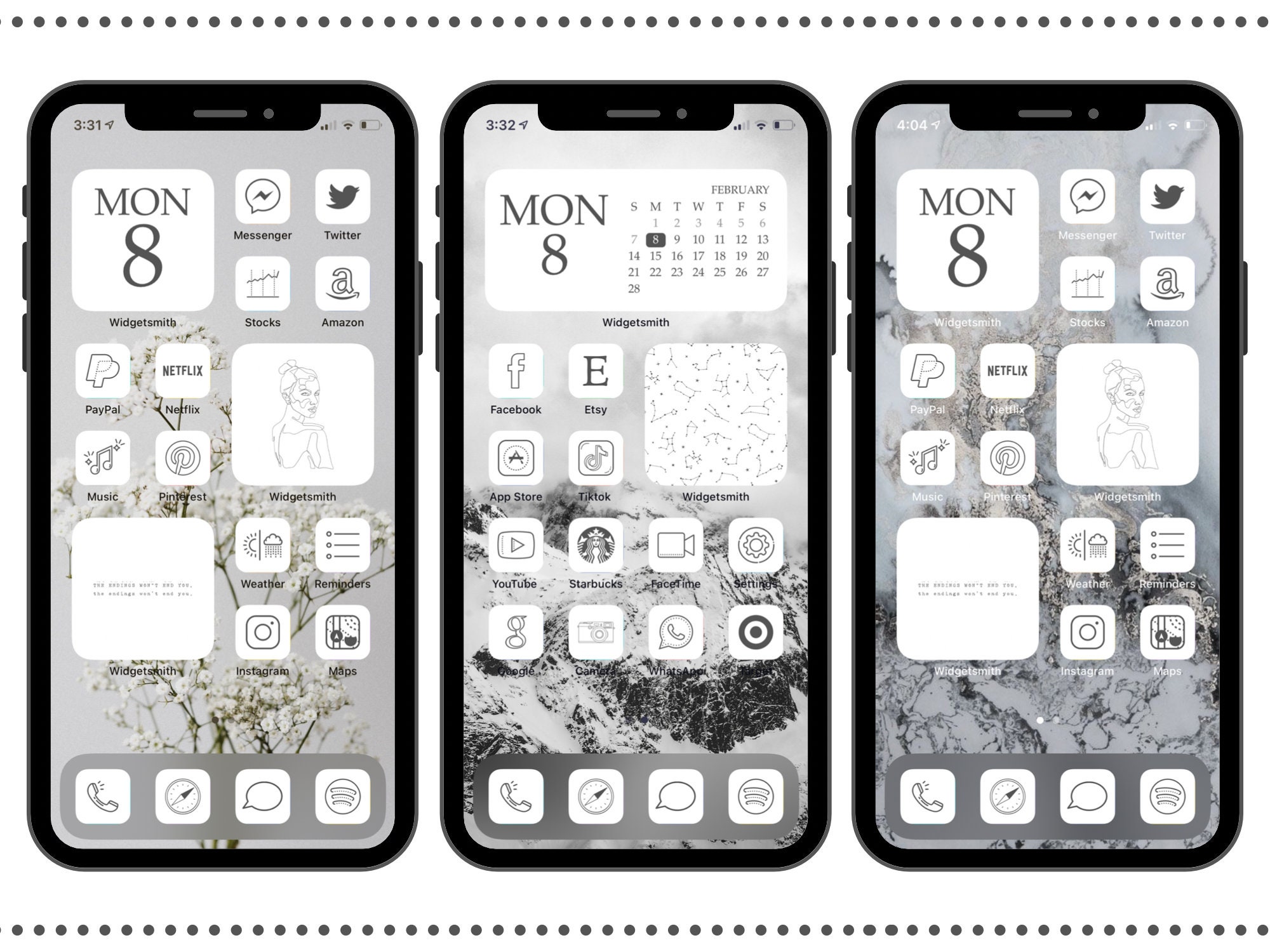 White Aesthetic Ios App Icons 52 Iphone Ios 14 Aesthetic App Etsy