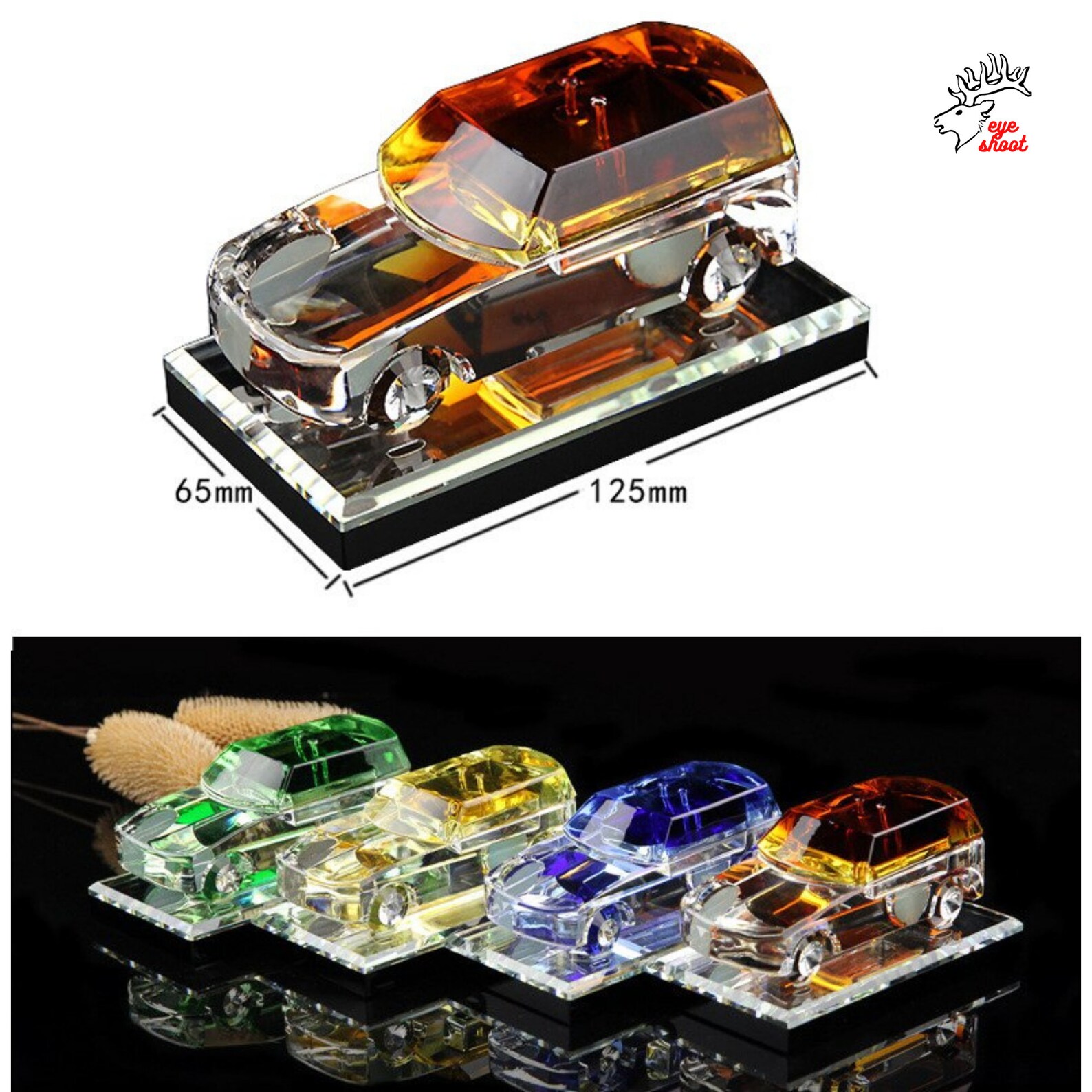 Crystal Car Model Figurines Glass Car Paperweight Car Perfume Etsy