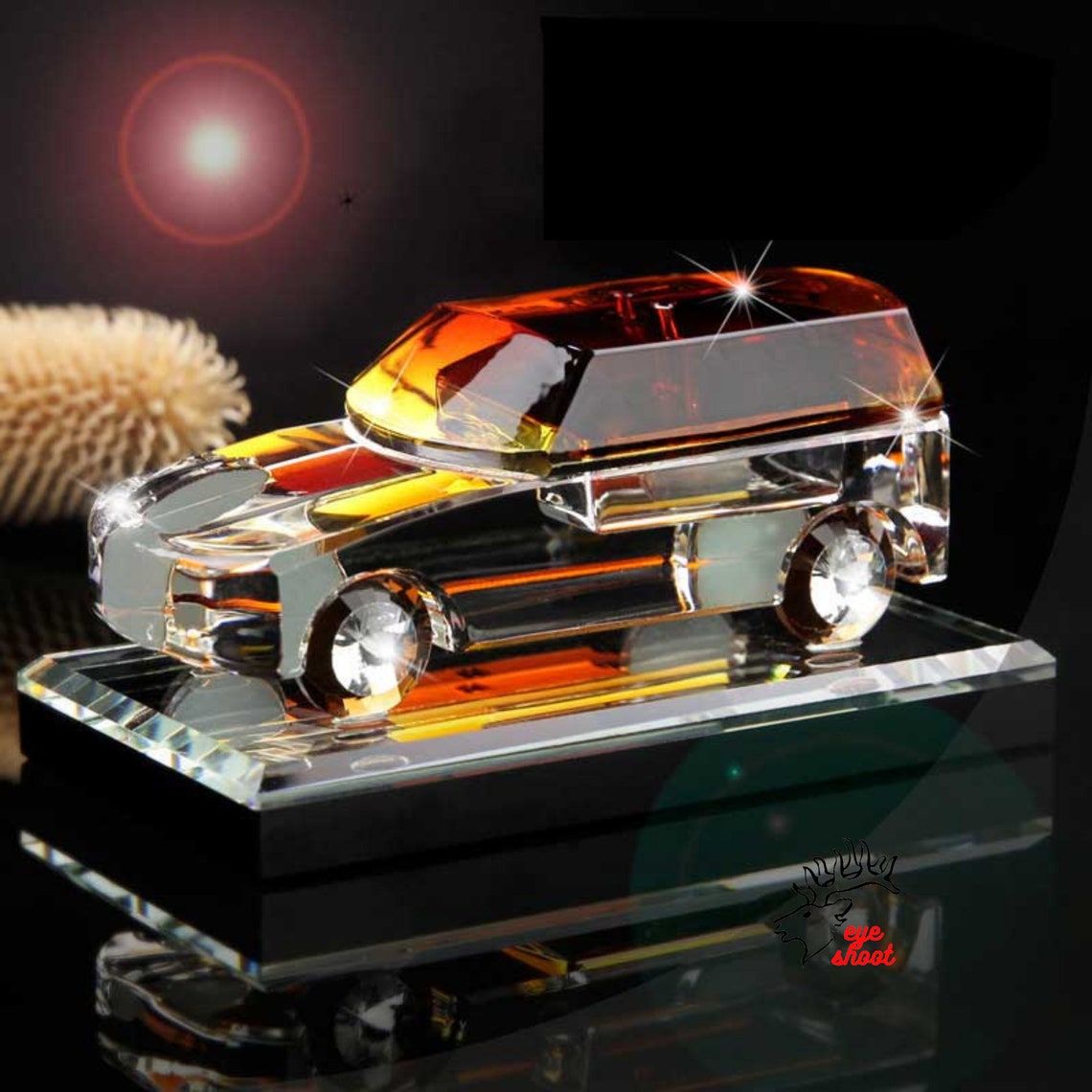 Crystal Car Model Figurines Glass Car Paperweight Car Perfume Etsy