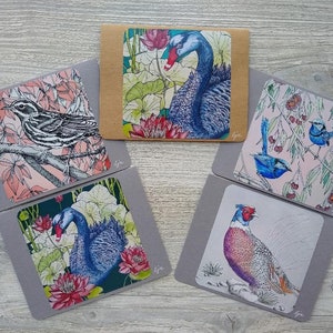 Bird Notecard Set / Beautiful Birds Card Set /  Bird Art Cards