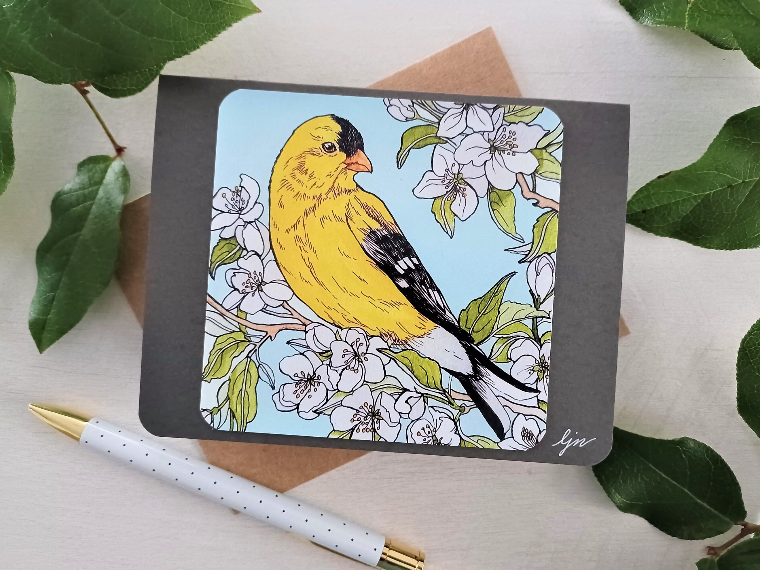 Watercolor Birds Note Card Set, Bird Art Note Cards, Set of 5 Blank ...
