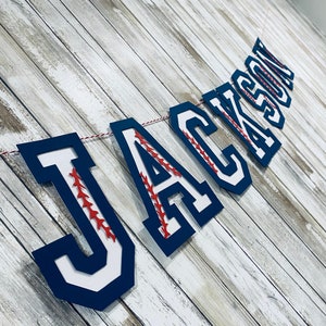 Baseball themed - Rookie of the Year - Little Slugger - Personalized Name birthday banner