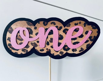 Cheetah birthday  - Animal print birthday - cake topper