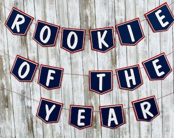 Rookie of the Year - Little Slugger party -  baseball - birthday banner