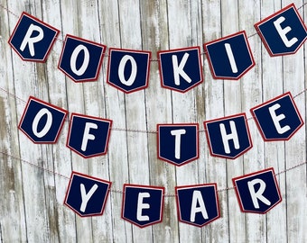 Rookie of the Year - Little Slugger party -  baseball - birthday banner