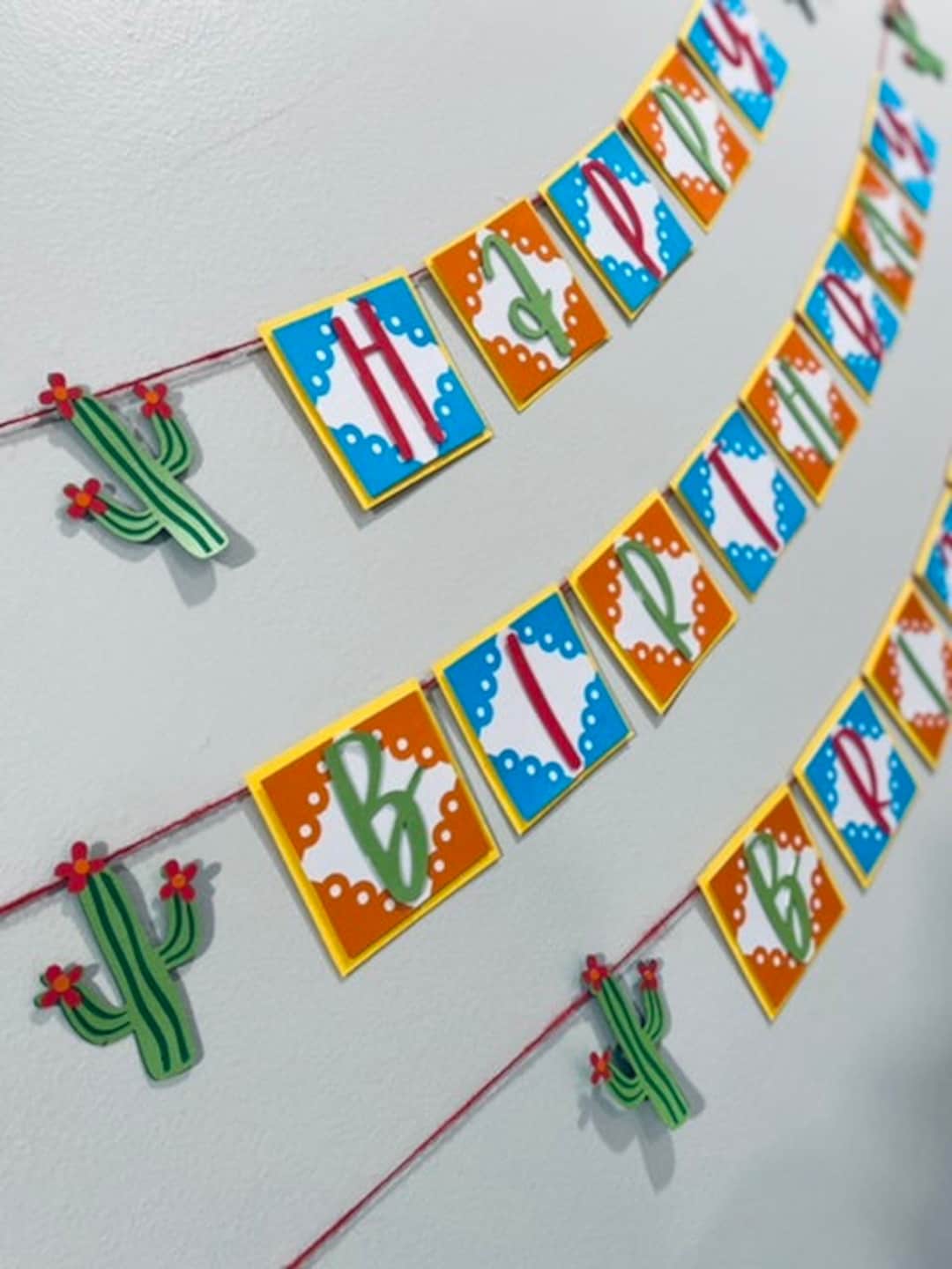 Mexican - Fiesta Birthday Banner - Personalized Birthday Banner - Cinco ...