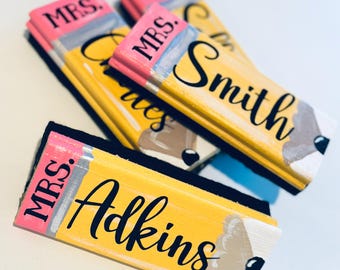 Personalized Blackboard Eraser - white board eraser - Teacher gift