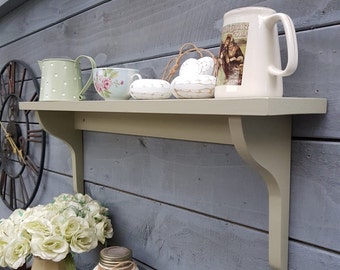 Wooden single wooden shelf, long bracket shelf, storage shelf, kitchen shelf, hallway shelf,