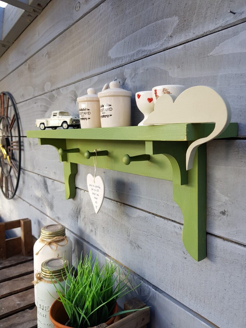 Wooden Shaker Shelf Peg Shelf Bespoke Shelf Ornate Bracket Etsy UK