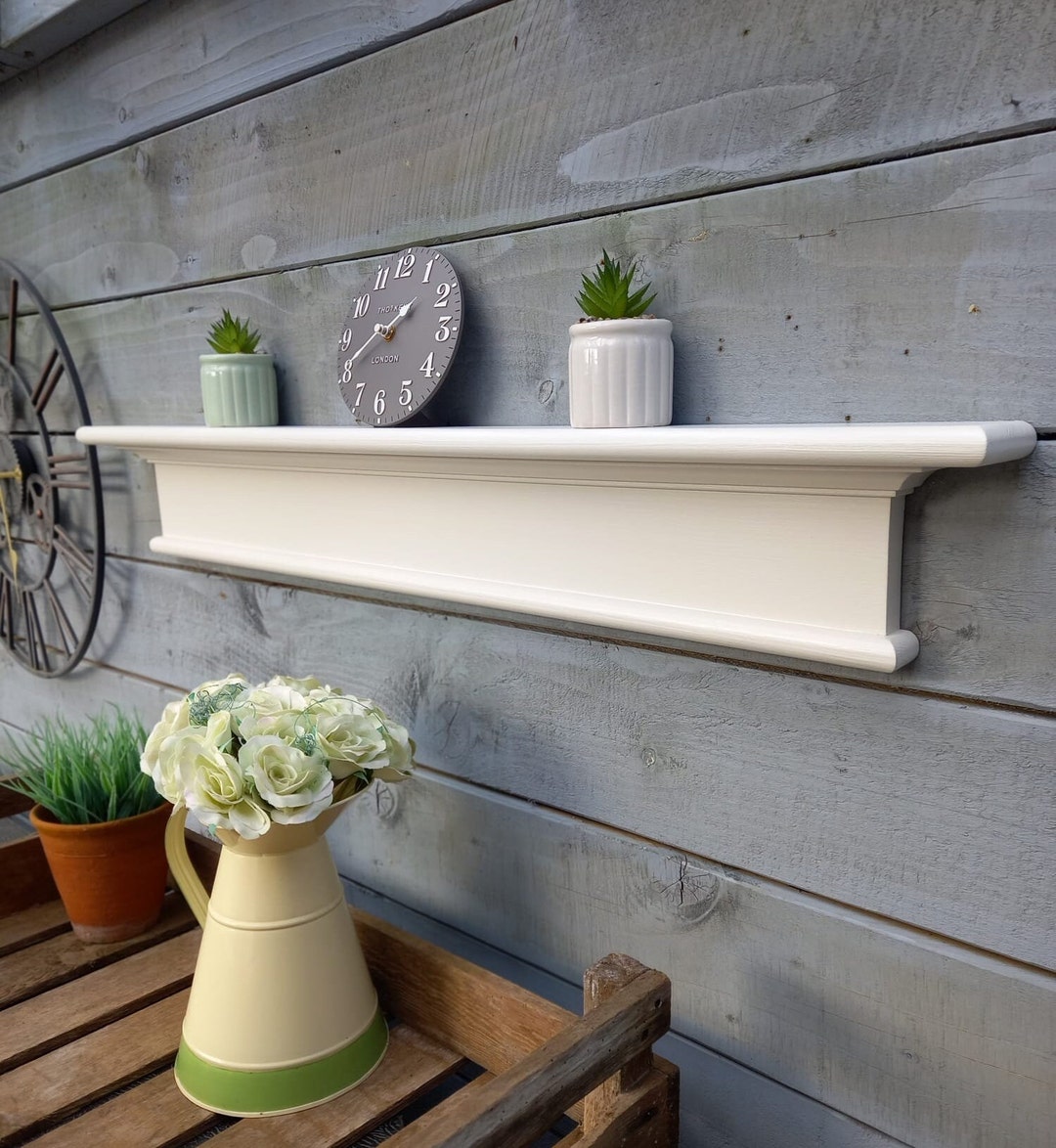 Wooden Kitchen Mantel Shelf Fireplace Mantel Shelf Wall Hung Etsy UK