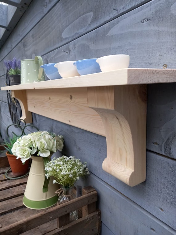 Wooden chunky kitchen mantel shelf fireplace mantel shelf - Etsy.de