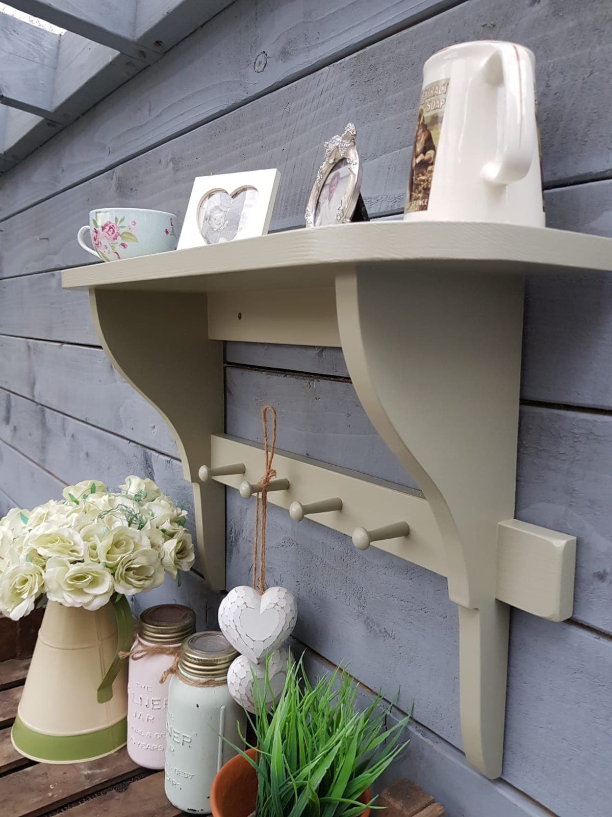 Shaker Shelf Peg Shelf Shabby Chic Shelf Long Bracket Shelf Etsy UK