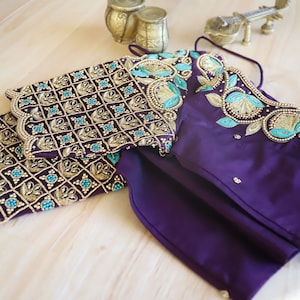 Handcrafted Aari Work Stitched Readymade Blouse For Women's Party | Festival | Wedding Wear| Crop Tops