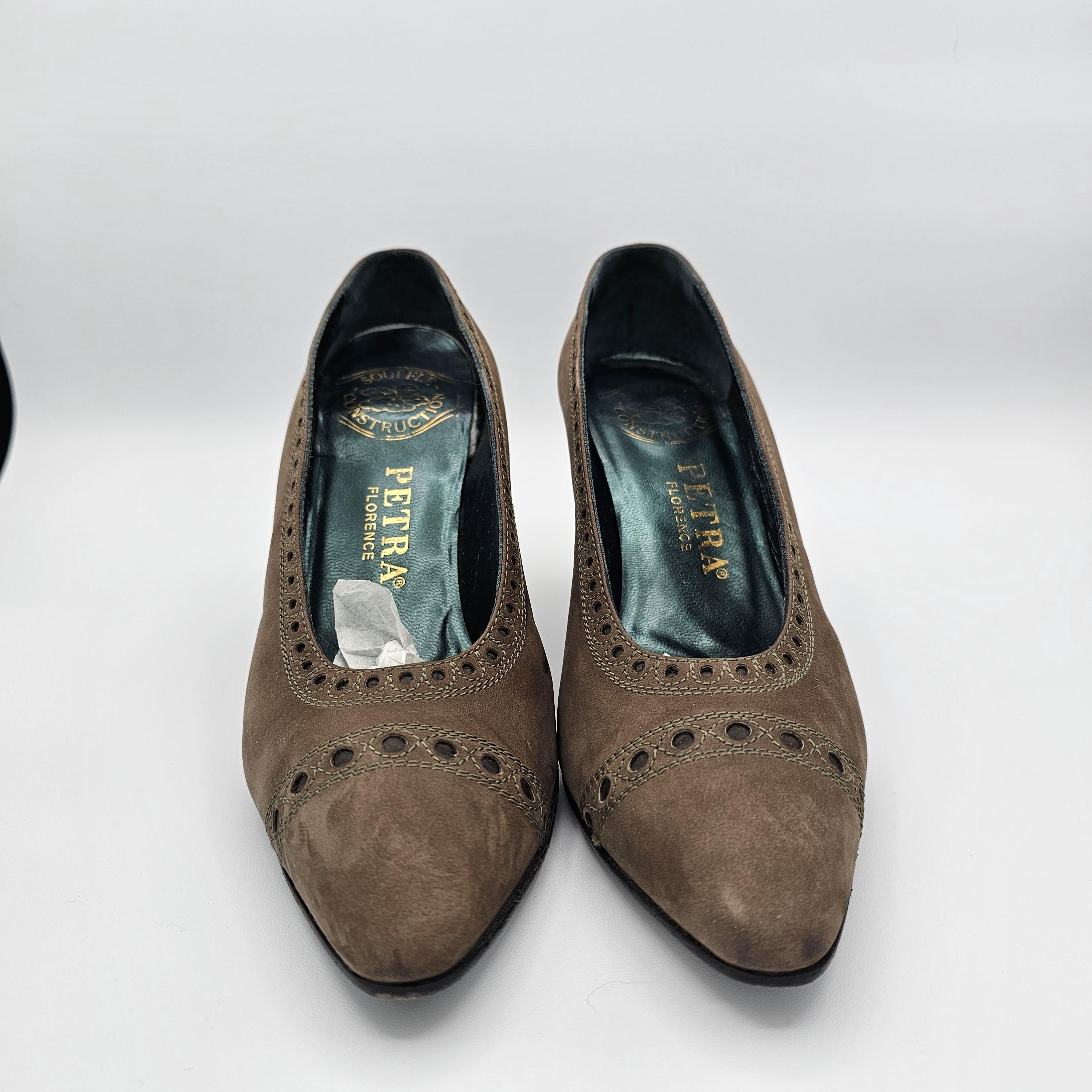 Chaussures à Talons Hauts Bakers 'Petra' En Cuir étain - Taille 8, Occasion