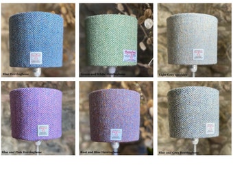 Small/mini Harris Tweed Lampshade Various colour and designs