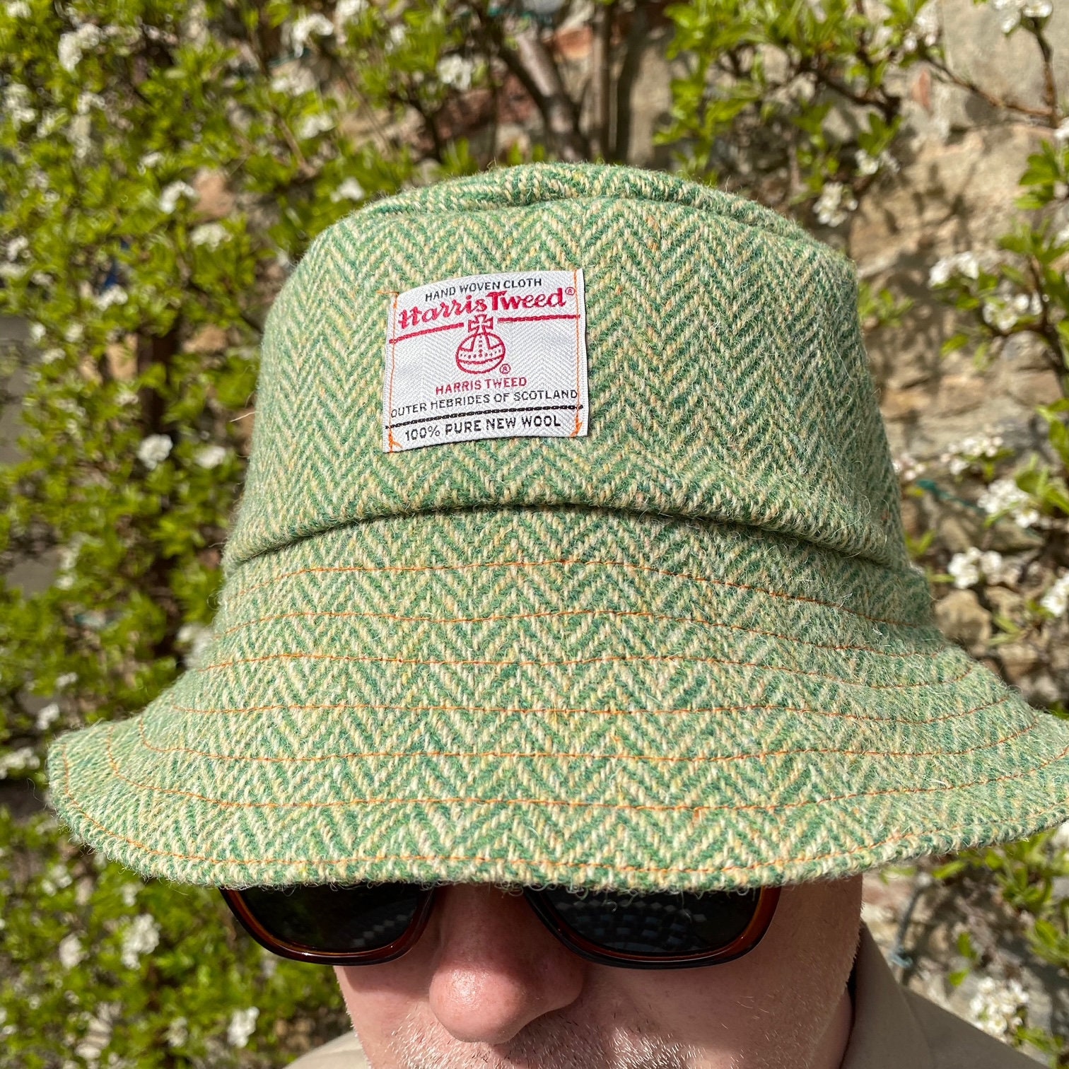 Made to order cotton lined Harris Tweed bucket hat | Etsy