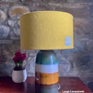Summer colours authentic Harris tweed lampshade