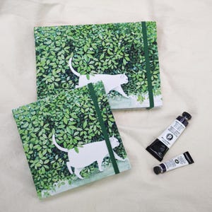 Handmade Cat Watercolor Sketchbook | 300g Cotton Paper image 4