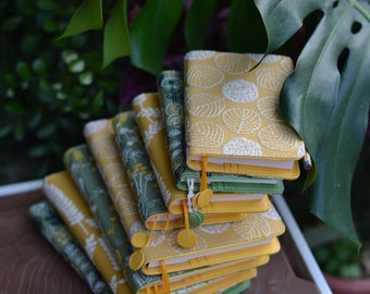 Handmade Embroidered A5/A6 Notebook Cover: Refillable Journal, Planner