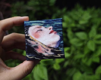 Mini album da disegno ad acquerello Natsume x Cui Jialin / 5 x 5 cm - Regalo per artisti e pittori