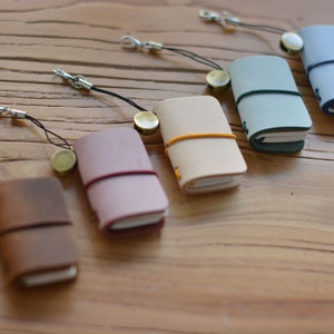 MINI leather handbook  sketchbook Journal notebook Christmas present  Gift for the painter