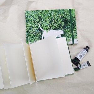 Handmade Cat Watercolor Sketchbook | 300g Cotton Paper image 5