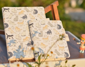 Hobonichi type cover A5/A6 size for 2024 plan,  plan notebook, memo, agenda, etc. Replaceable inner core notebook cover