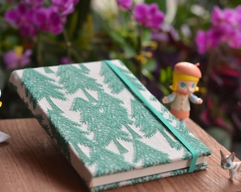 Embroidery forest watercolor sketchbook travel diary sketching gifts for him/her
