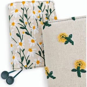 Cuaderno Hobonichi con cubierta floral hecha a mano: tamaño A5/A6 reemplazable