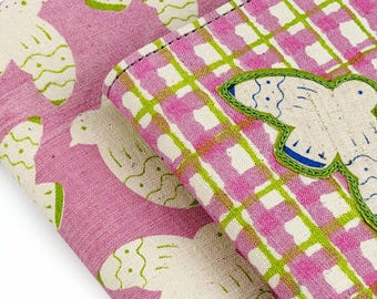 Guava Bird Hobonichi Cover | Handwoven Cotton | A5/A6/5-Year