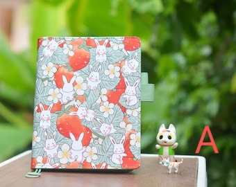 Hobonichi type cover A5/A6 size for 2024plan, notebook, memo, agenda, etc. Replaceable inner core notebook cover