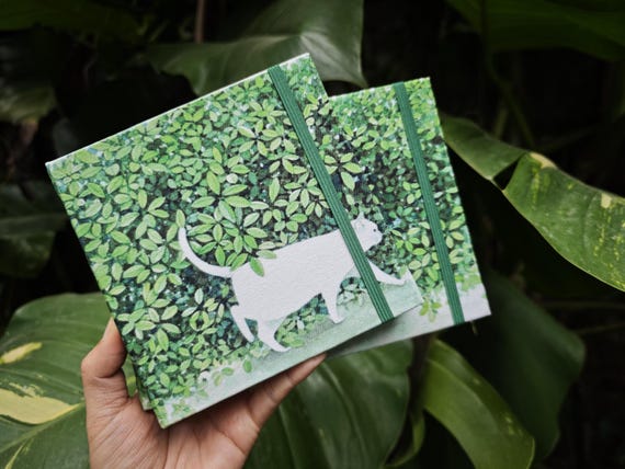 Handmade Cat Watercolor Sketchbook | 300g Cotton Paper