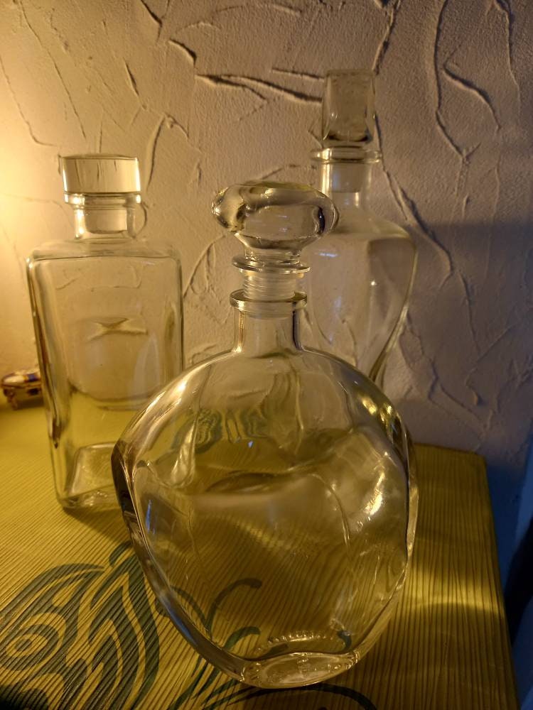 3 Carafes avec Bouchon de Verre