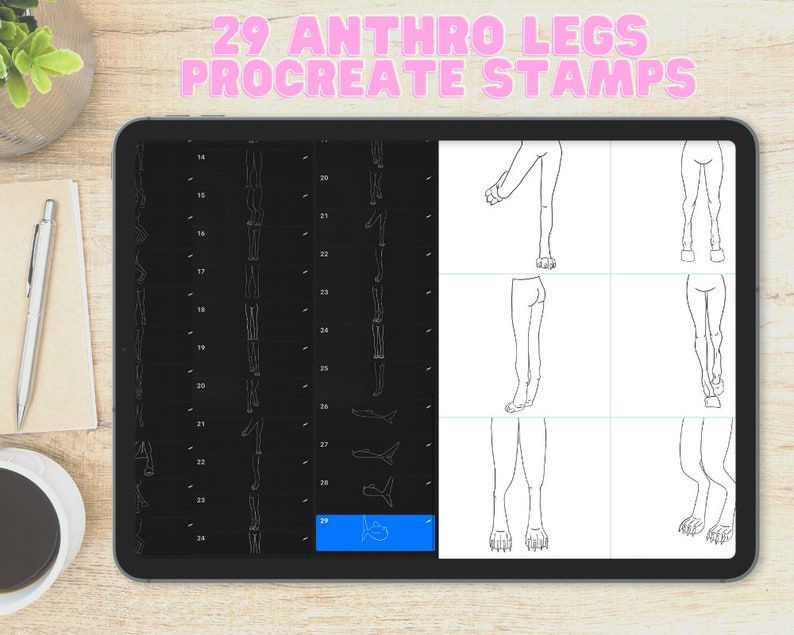 Procreate Legs 29 Anthro Legs Procreate Stamps - Etsy