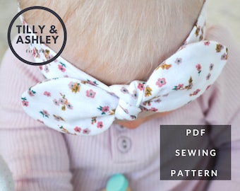 Easy headband sewing pattern, Elastic back headband, Baby to Adult sizes, Baby headband PDF pattern, Kids headband pattern, Sewing for baby