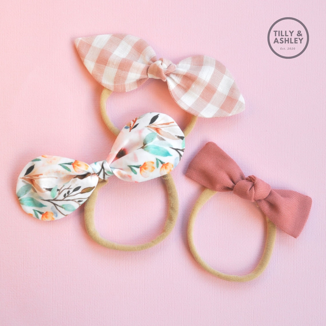 Knotty bows PDF sewing pattern Mini knot bows Hair bow pattern Etsy