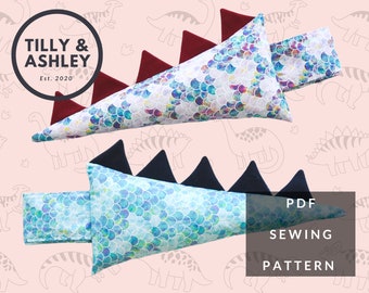 Dinosaur tail sewing pattern, Kids costume sewing patterns, Halloween costume PDF pattern, Dinosaur costume patterns,  Dinosaur tail pattern