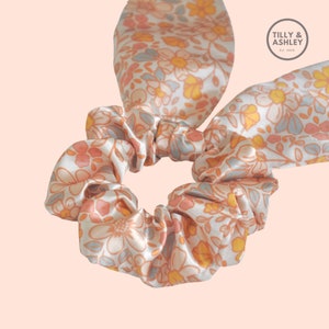 Bunny ear scrunchie sewing PDF pattern Scrunchie pattern Scrunchie sewing pattern Scarf scrunchie Kids scrunchie Adult scrunchie Easy Sewing image 5