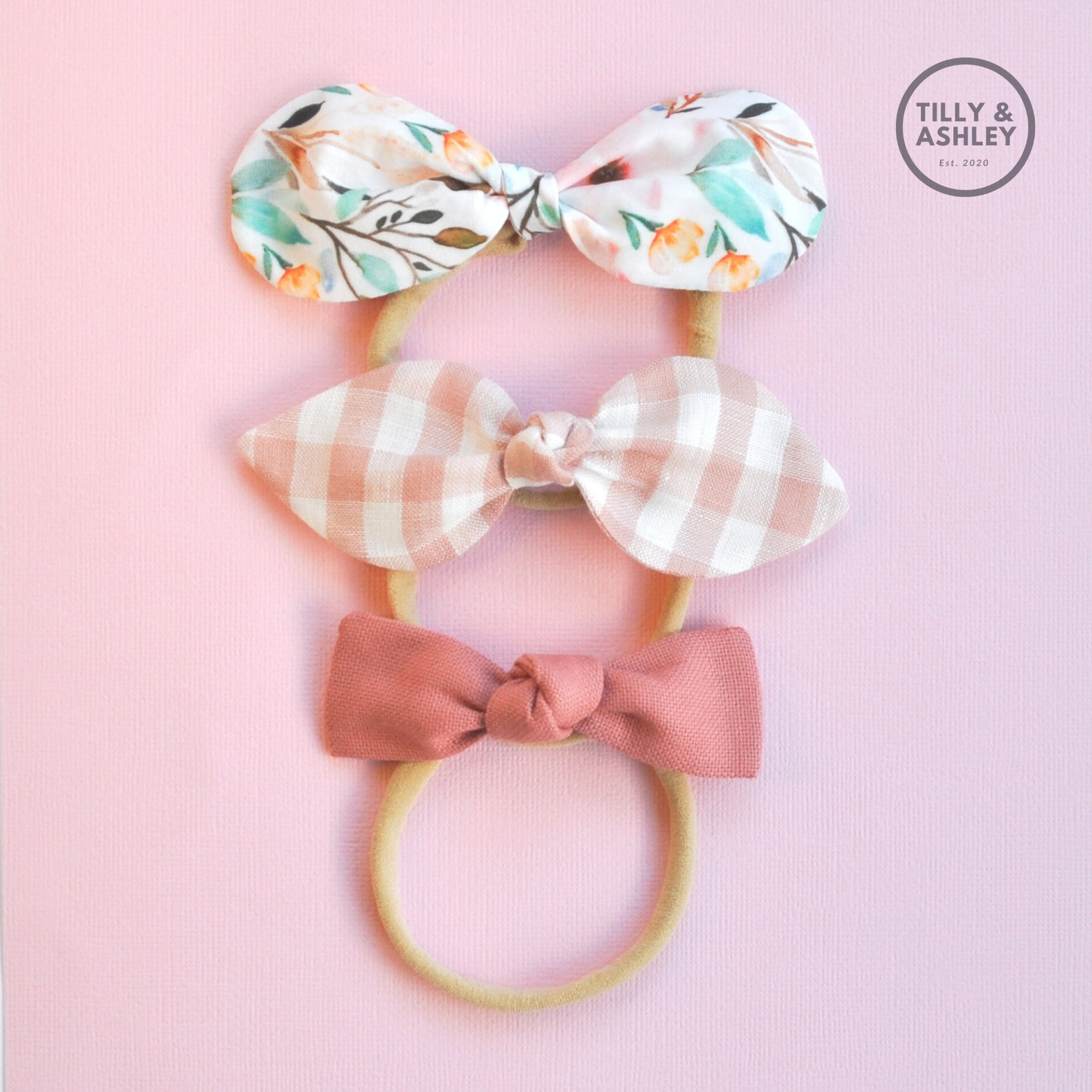 Knotty bows PDF sewing pattern Mini knot bows Hair bow pattern Etsy