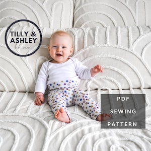 Baby leggings pattern, Baby leggings sewing pattern, Skinny leggings PDF sewing pattern, Toddler leggings, Unisex, Baby pants sewing pattern