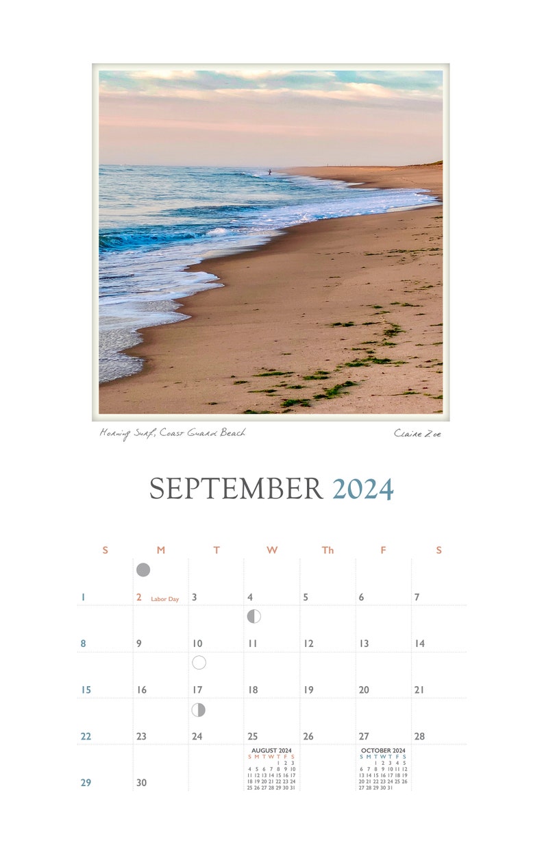 On Cape Cod 2025 Calendar of Scenes From Cape Cod by Anne Brown, Julia