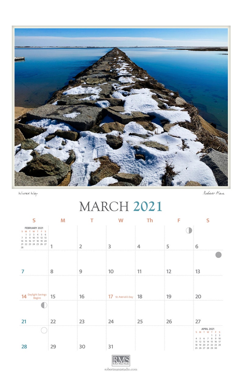 Provincetown on Cape Cod 2021 calendar of scenes from Etsy