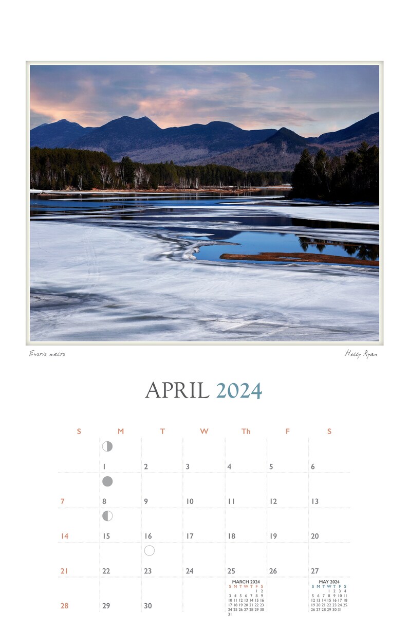 Holly's Maine 2024 Calendar of Scenes From Eustis to Belfast, Maine by