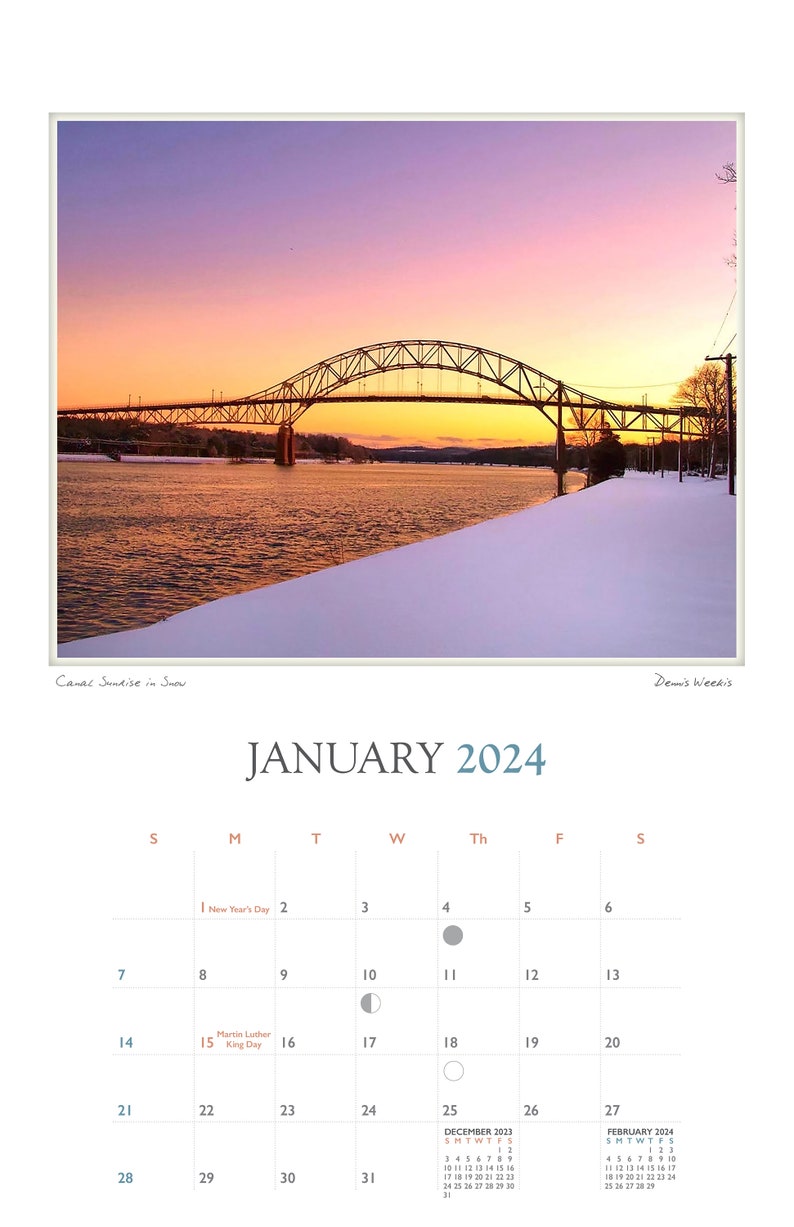 Bourne on Cape Cod 2025 Calendar of Scenes From Bourne on Cape Cod by