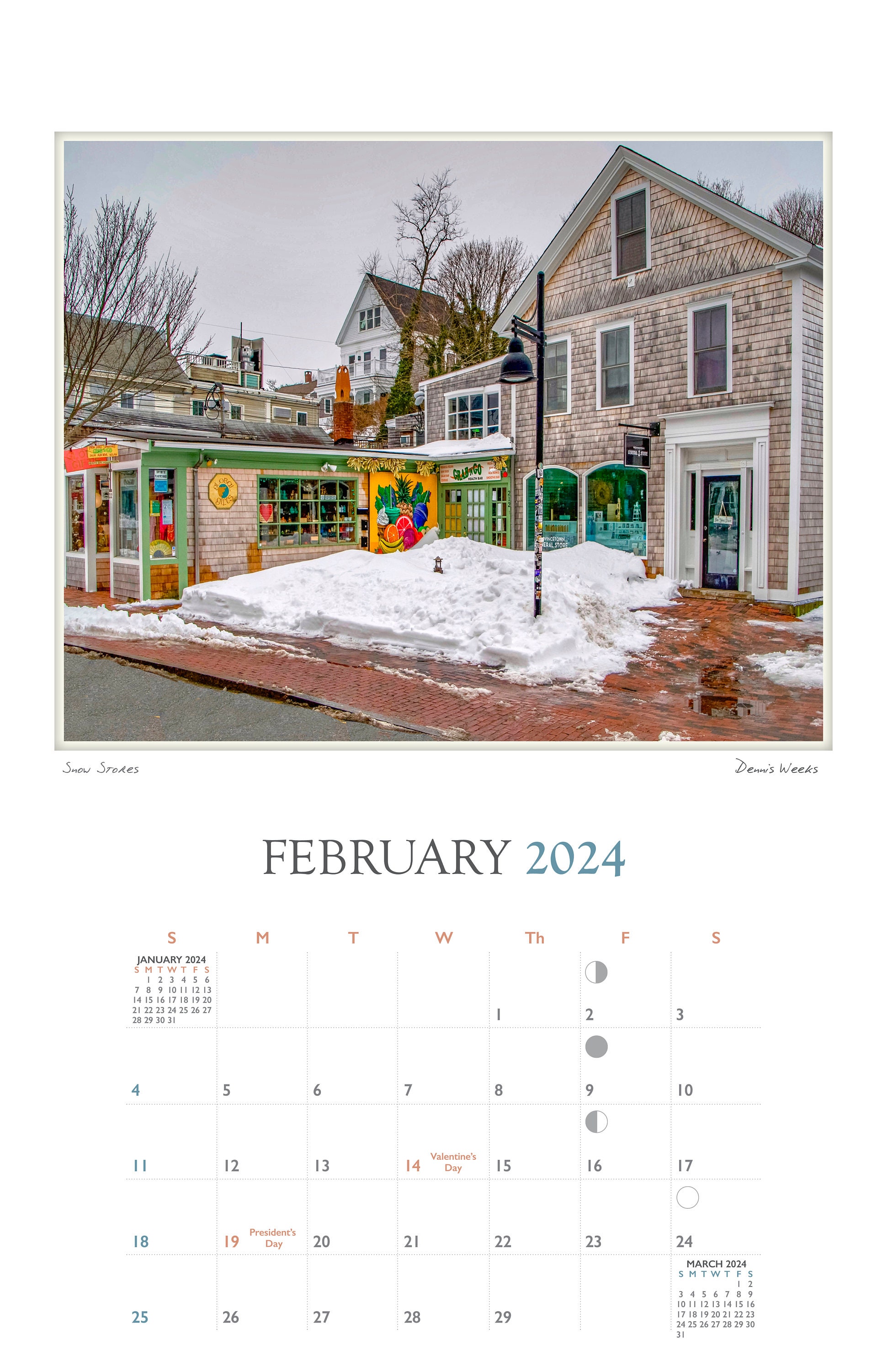 Provincetown on Cape Cod 2024 Calendar of Scenes From Provincetown on
