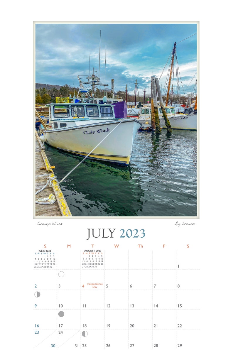 Camden Maine 2023 Calendar of Scenes From Camden Maine by Etsy
