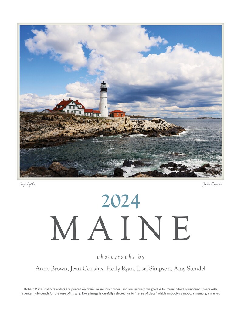 Maine 2024 Calendar of Scenes From Maine by Anne Brown, Jean Cousins