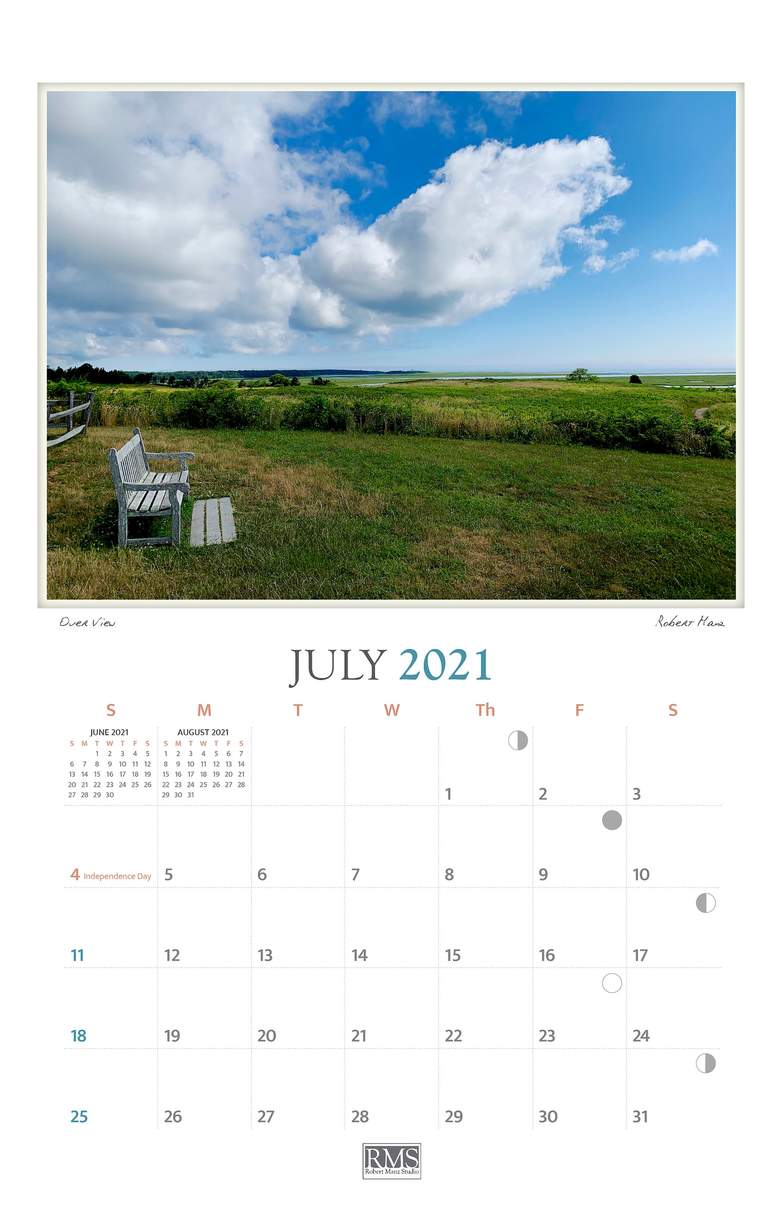 On Cape Cod 2021 calendar of scenes from Cape Cod Digital Etsy